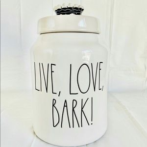 RAE DUNN  LIVE LOVE BARK!  Canister With C…